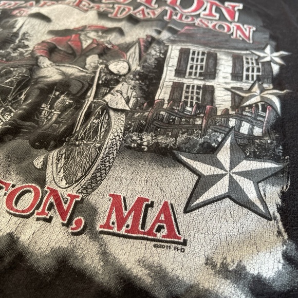 RARE VINTAGE 2000s HARLEY DAVIDSON GRAPHIC BIKER SKATER STREETWEAR - Picture 8 of 8